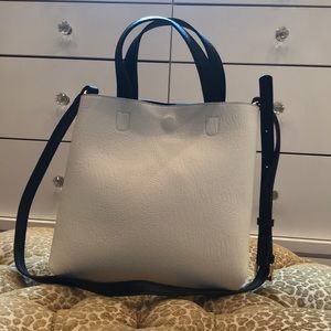Mini Reversible Faux Leather Tote Bag